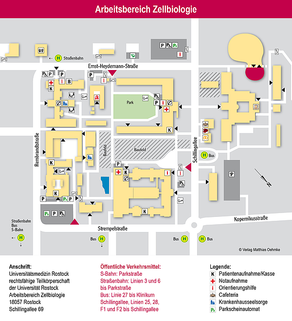 Lageplan Arbeitsbereich Zellbiologie Lageplan Arbeitsbereich Zellbiologie